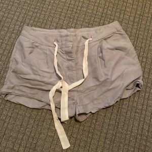 Wilfred Gray linen shorts tie waist size 4